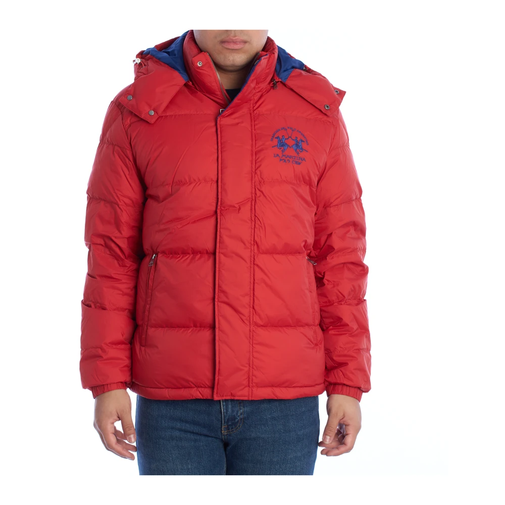 La Martina Men's Red Padded Winter Jacket