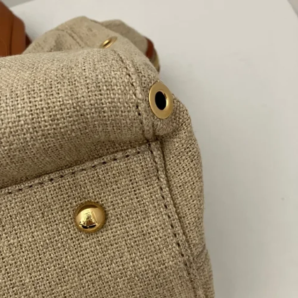 Fendi Vintage Pre-owned Fabric fendi-bags Beige Dames