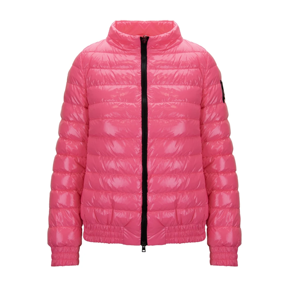 Herno Women's Pink Short Down Jacket With High Collar