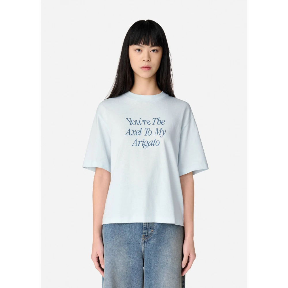 Axel Arigato Mijn Axel Bedrukt T-shirt Blue Dames