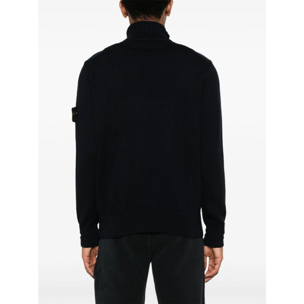 Stone Island Pullover Sweater in Marineblauw Blue Heren