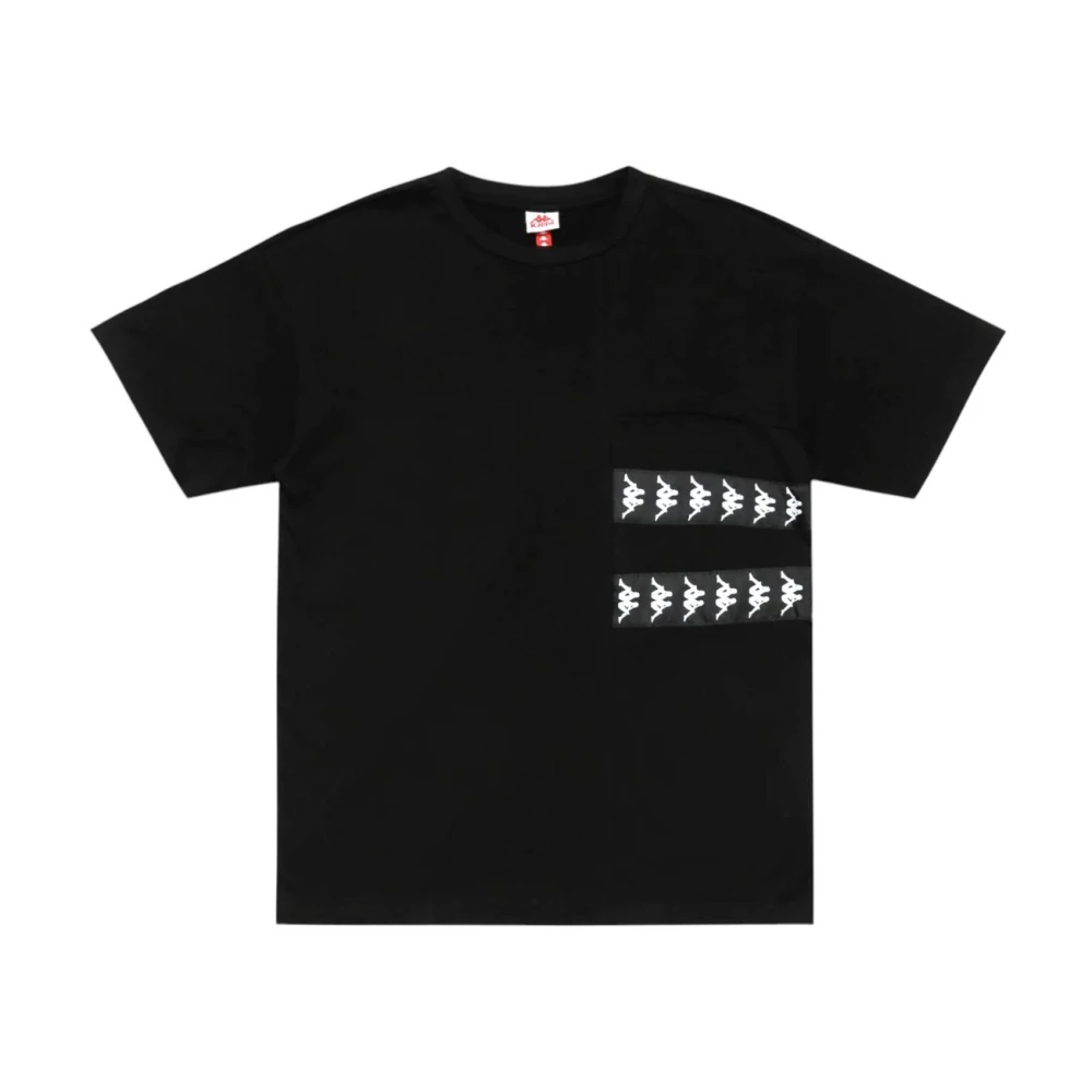 Kappa Korte Mouw T-shirt Black Heren