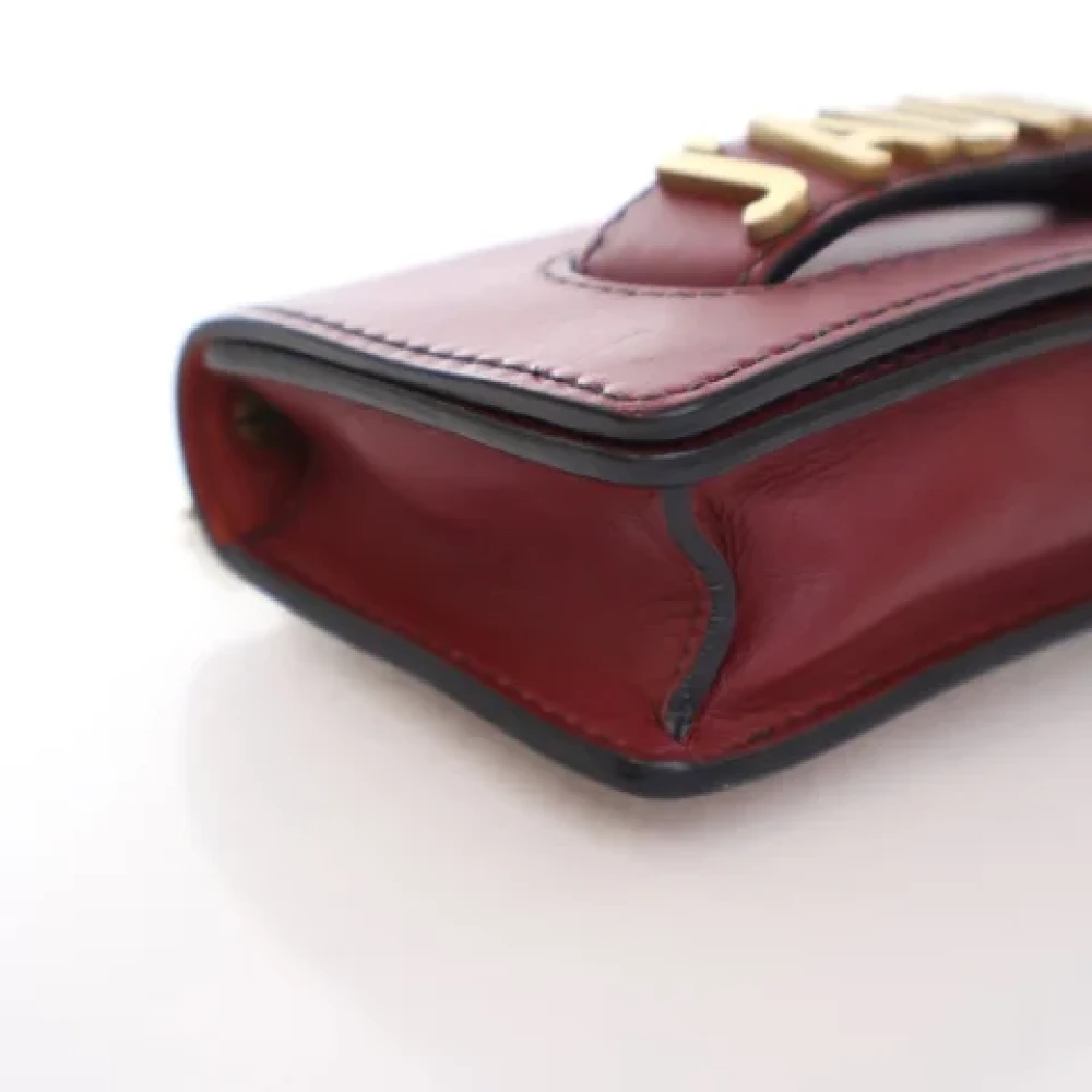 Dior Vintage Pre-owned Leather dior-bags Red Dames