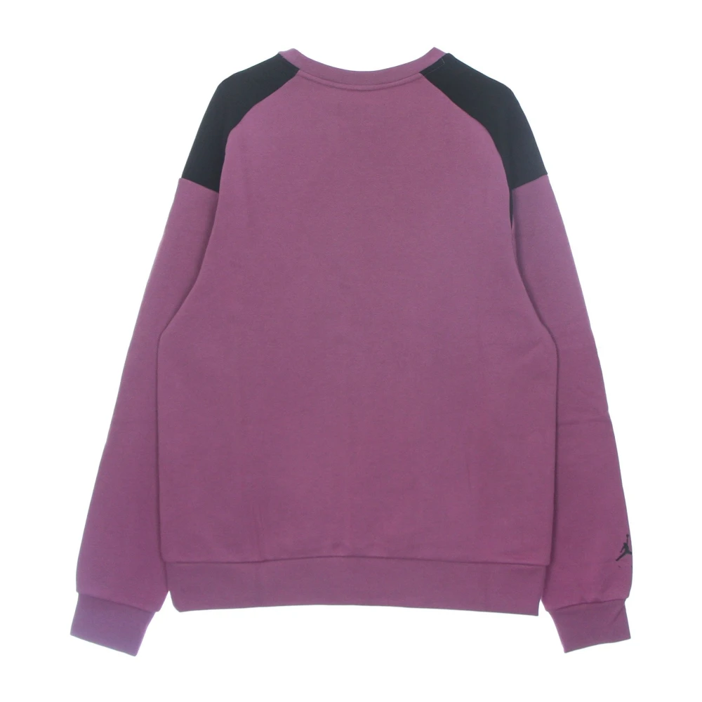 Jordan Fleece Crewneck Sweatshirt Bordeaux Zwart Purple Heren