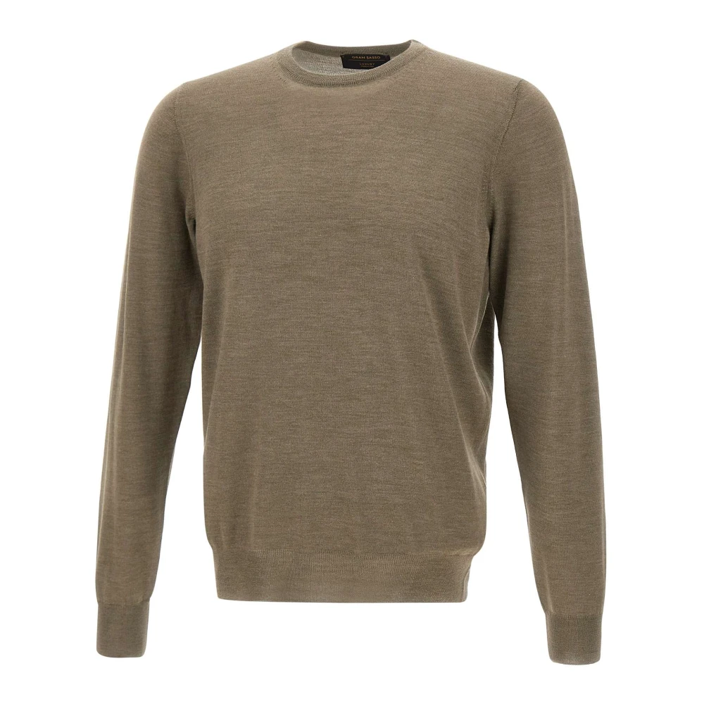 Gran Sasso Men's Green Round-Neck Knitwear