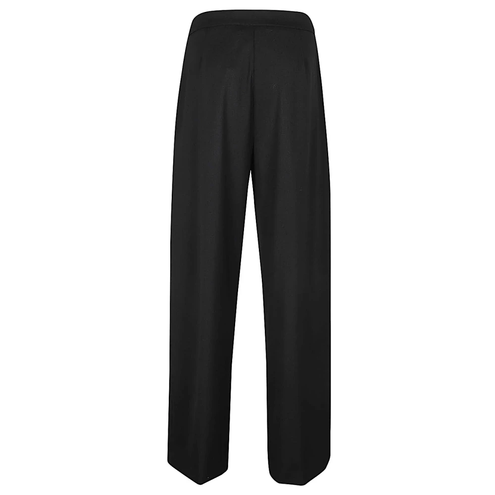 Erika Cavallini Zwarte Broek met Riem Black Dames