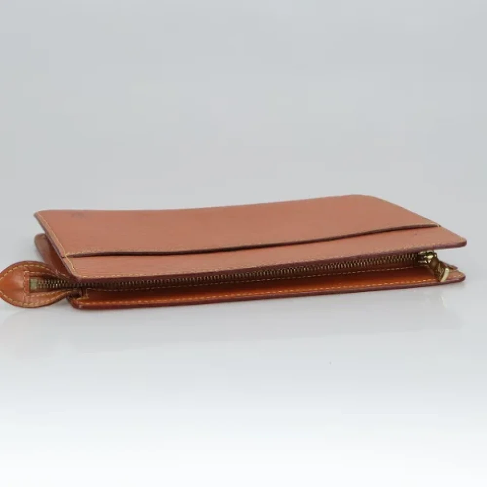 Louis Vuitton Vintage Pre-owned Leather clutches Brown Dames
