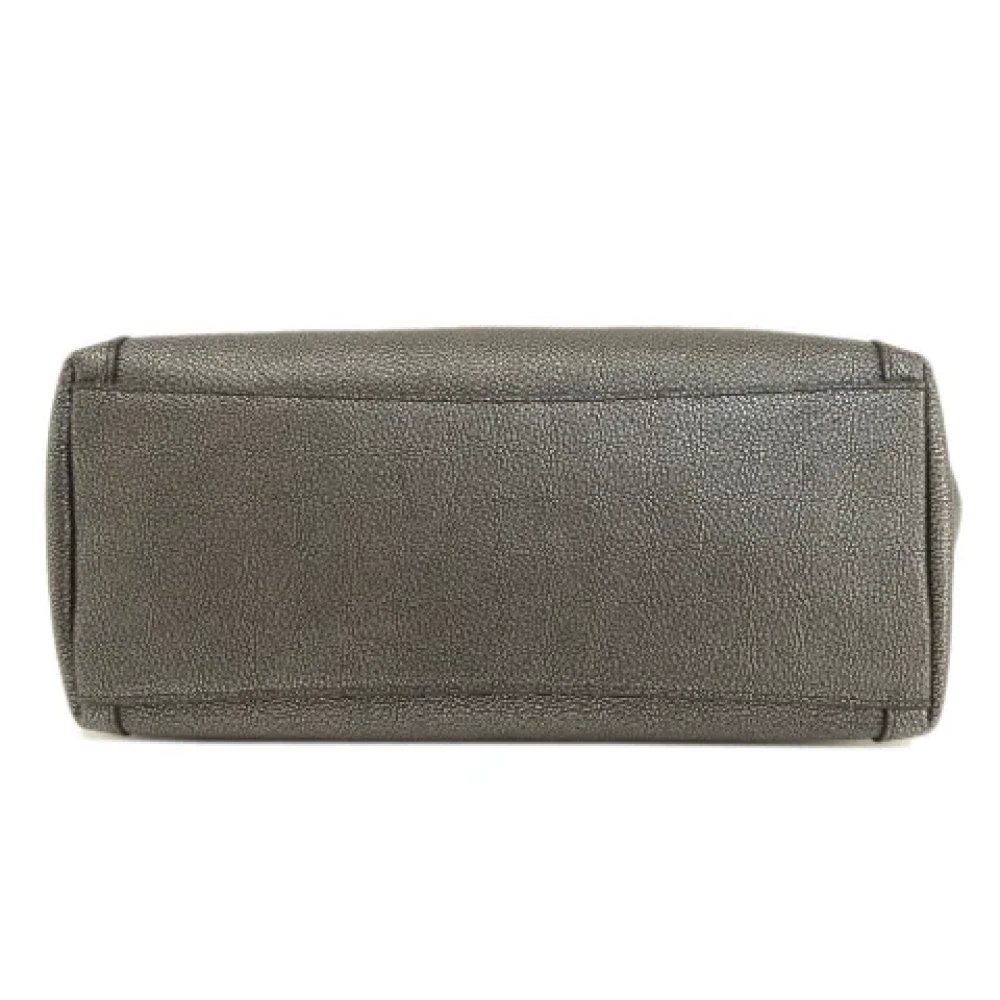 Coach Pre-owned Leather handbags Gray Dames