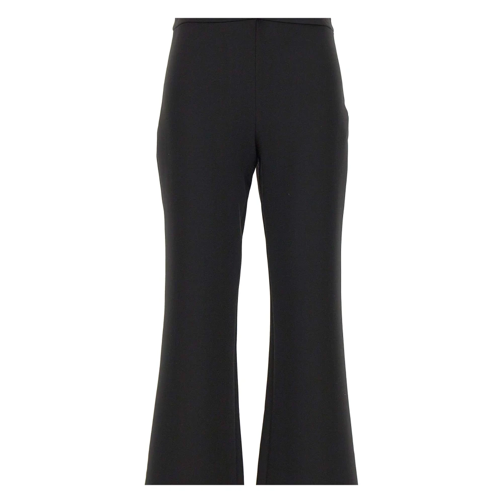 Iceberg Zwarte Stretch Crepe Broek Slim Fit Black Dames