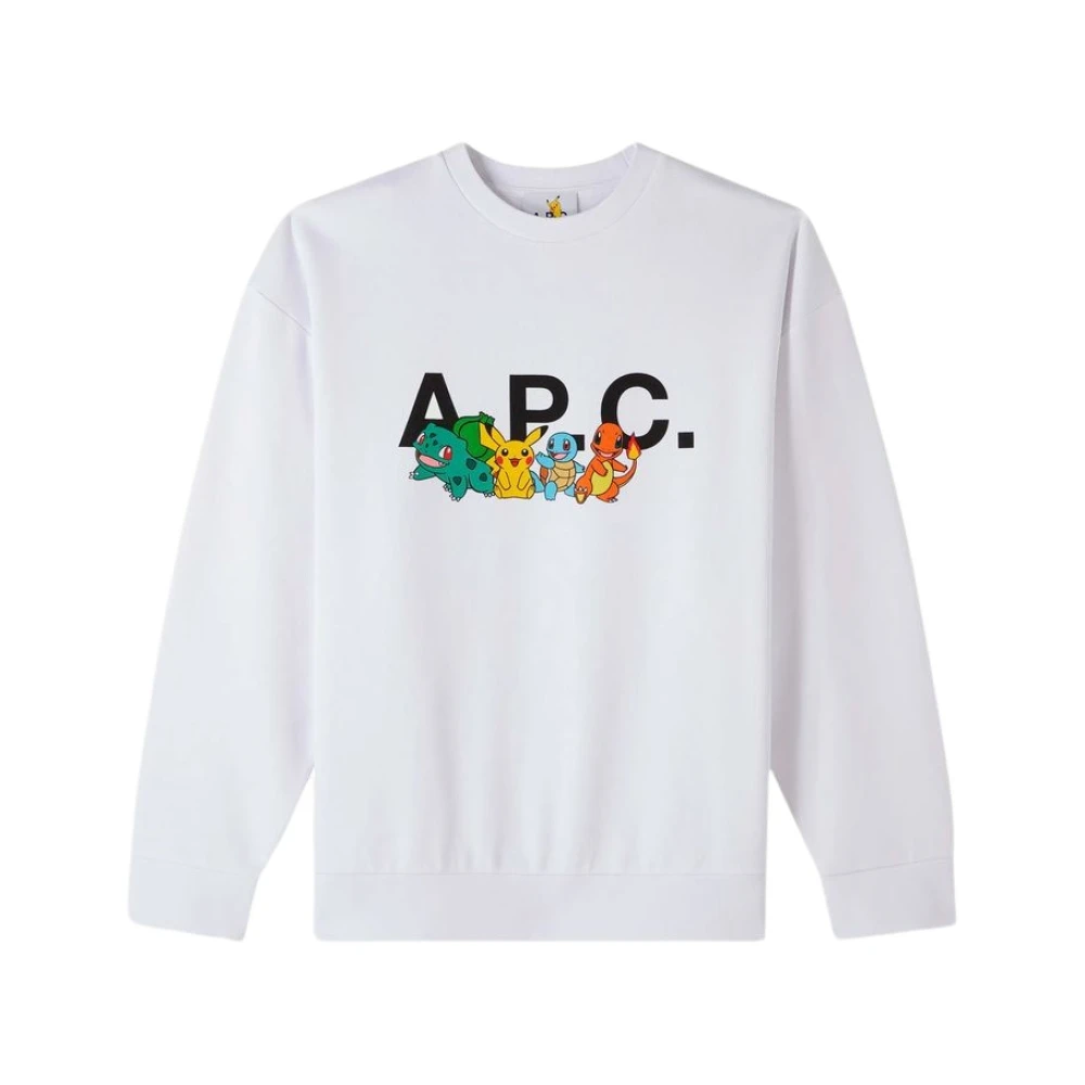 A.p.c. Pokémon x Bedrukte Sweatshirt White Heren