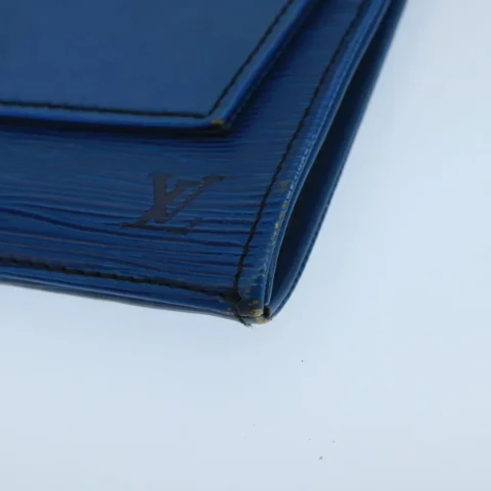 Louis Vuitton Vintage Pre-owned Leather clutches Blue Dames