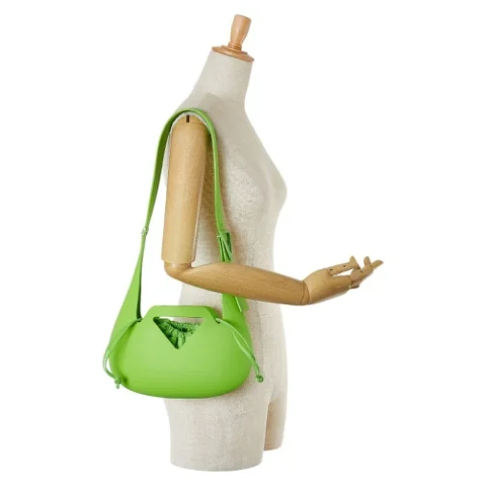 Bottega Veneta Vintage Pre-owned Rubber shoulder-bags Green Dames