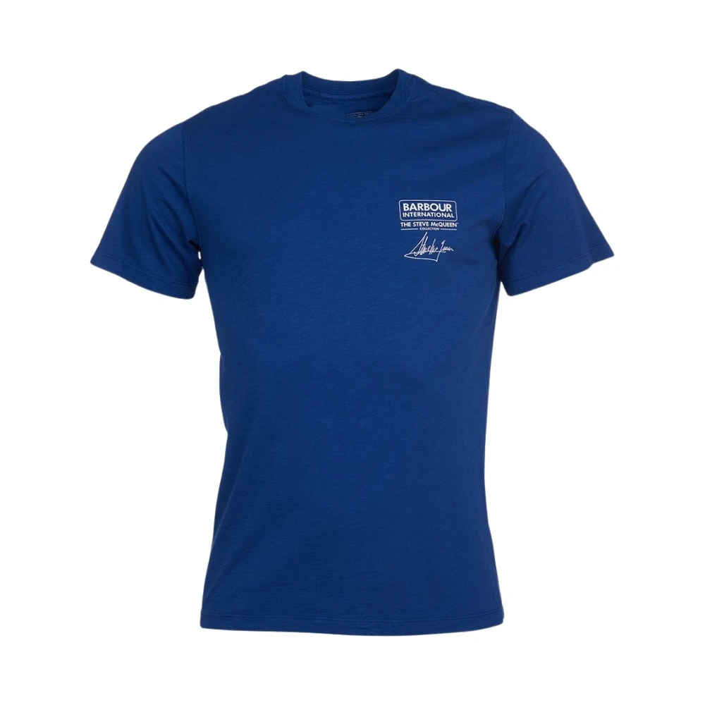 Barbour Men's Blue Steve Mcqueen Signature Tee