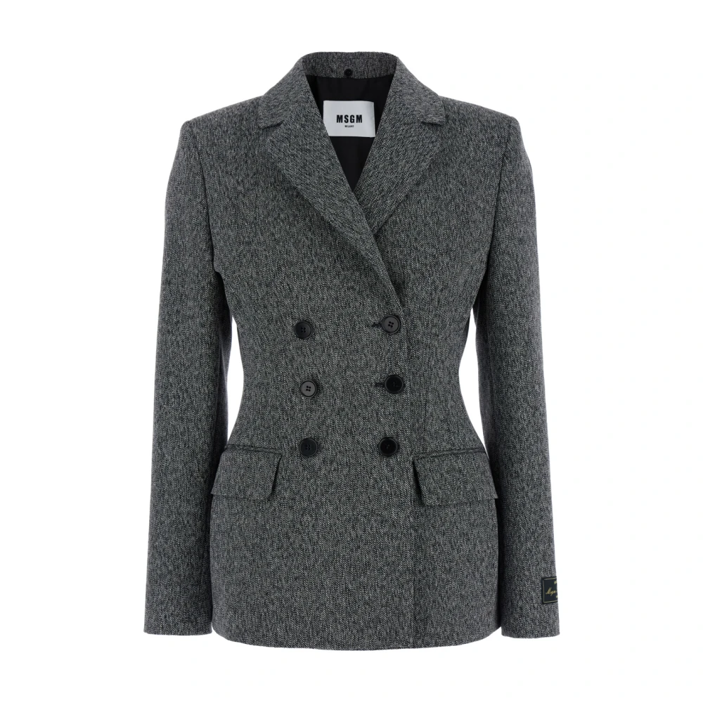 Msgm Grijze Jas voor Mannen Gray Dames