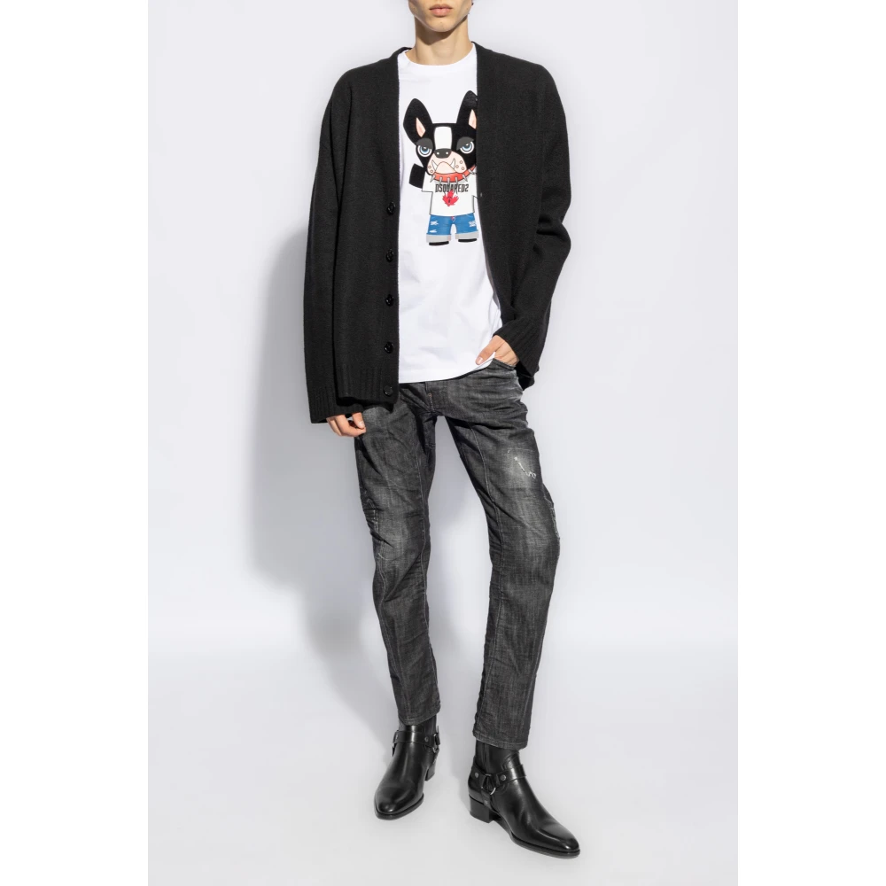 Dsquared2 Tidy Biker Jeans Black Heren