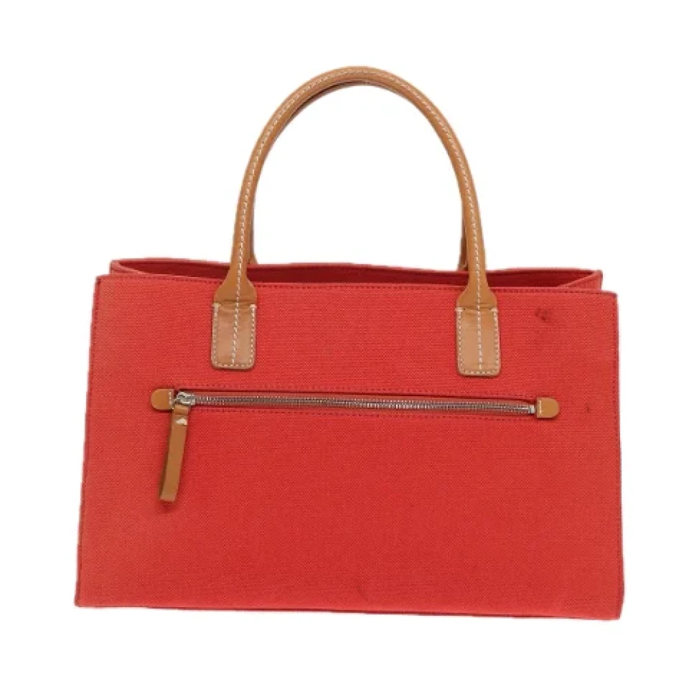 Burberry Vintage Pre-owned Canvas handbags Orange Dames