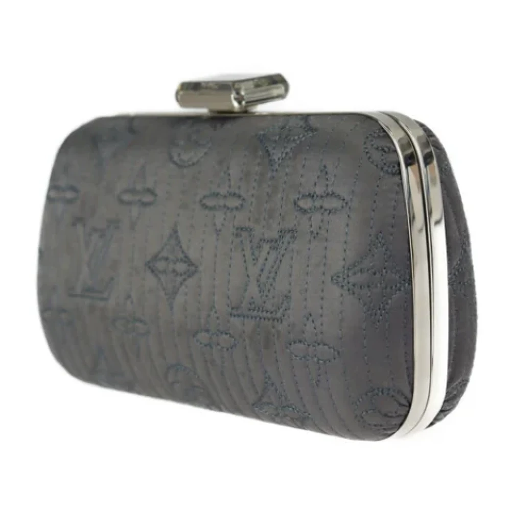 Louis Vuitton Vintage Pre-owned Fabric clutches Gray Dames