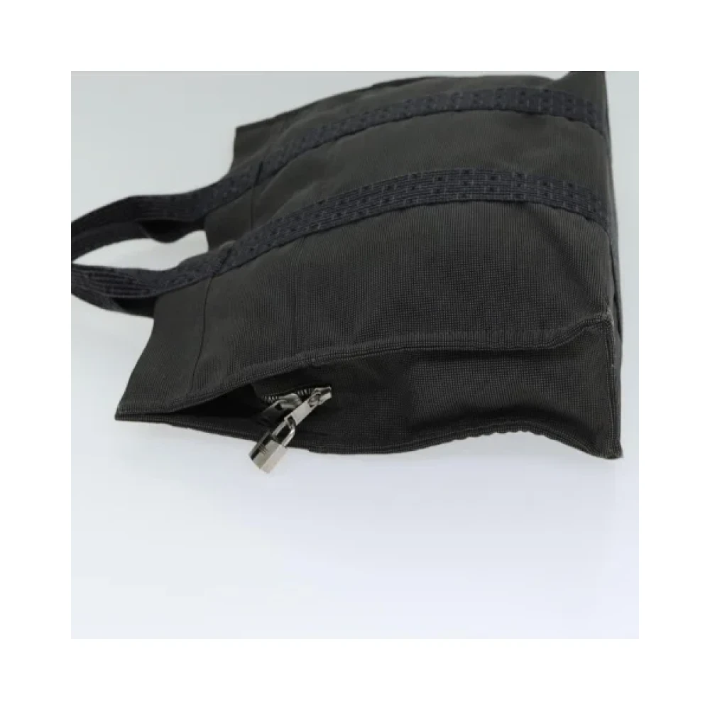 Hermès Vintage Pre-owned Canvas handbags Gray Dames