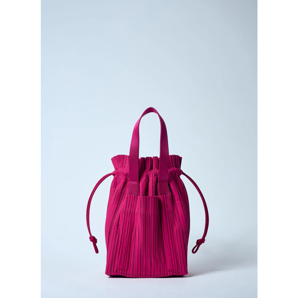 Issey Miyake Geplooide Handtas Pink Dames