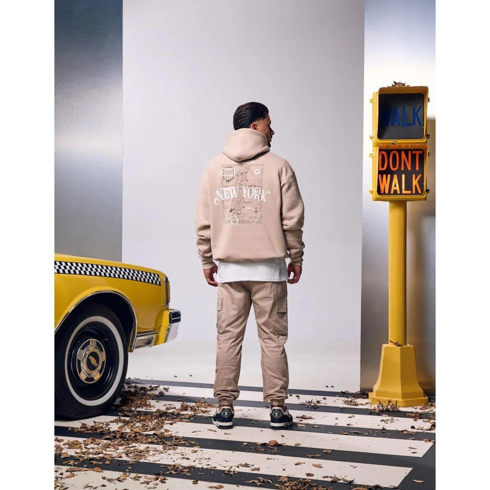Malelions Beige Sweater Mm1-Aw24-53 Herenlions Beige Heren
