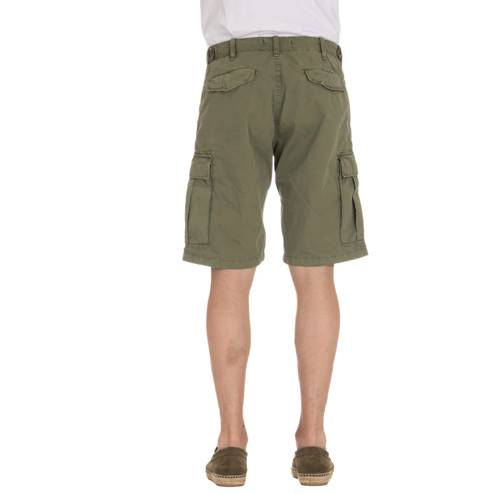 Myths Groene Katoenen Bermuda Shorts Ares Green Heren