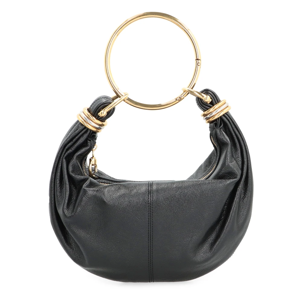 Chloé Black Handbags, Female, One Size, Small Bracelet Hobo Bag