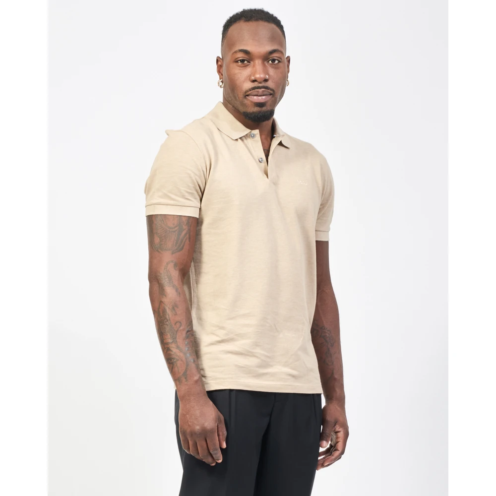 Hugo Boss Beige Katoenen Polo Shirt Pallas Beige Heren