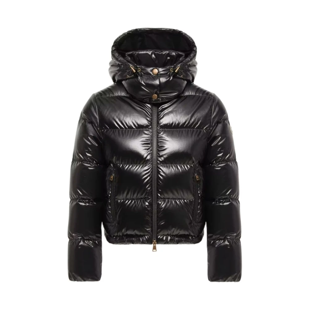 Moncler , Down Jackets, Female, Black, L, Niveole Short Down Jacket