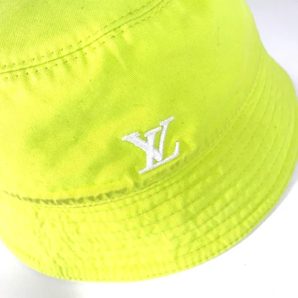 Louis Vuitton Vintage Pre-owned Cotton hats Yellow Dames