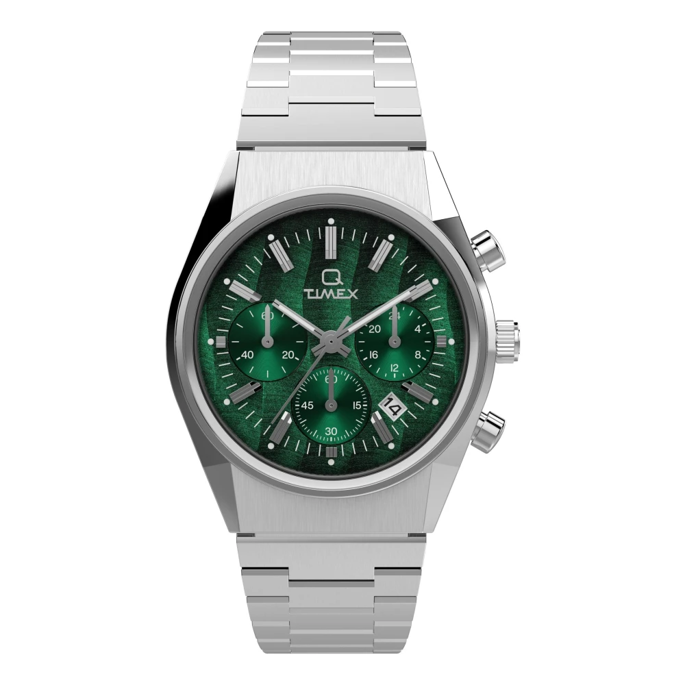 Timex Q Falcon Eye Chrono Green, Herr