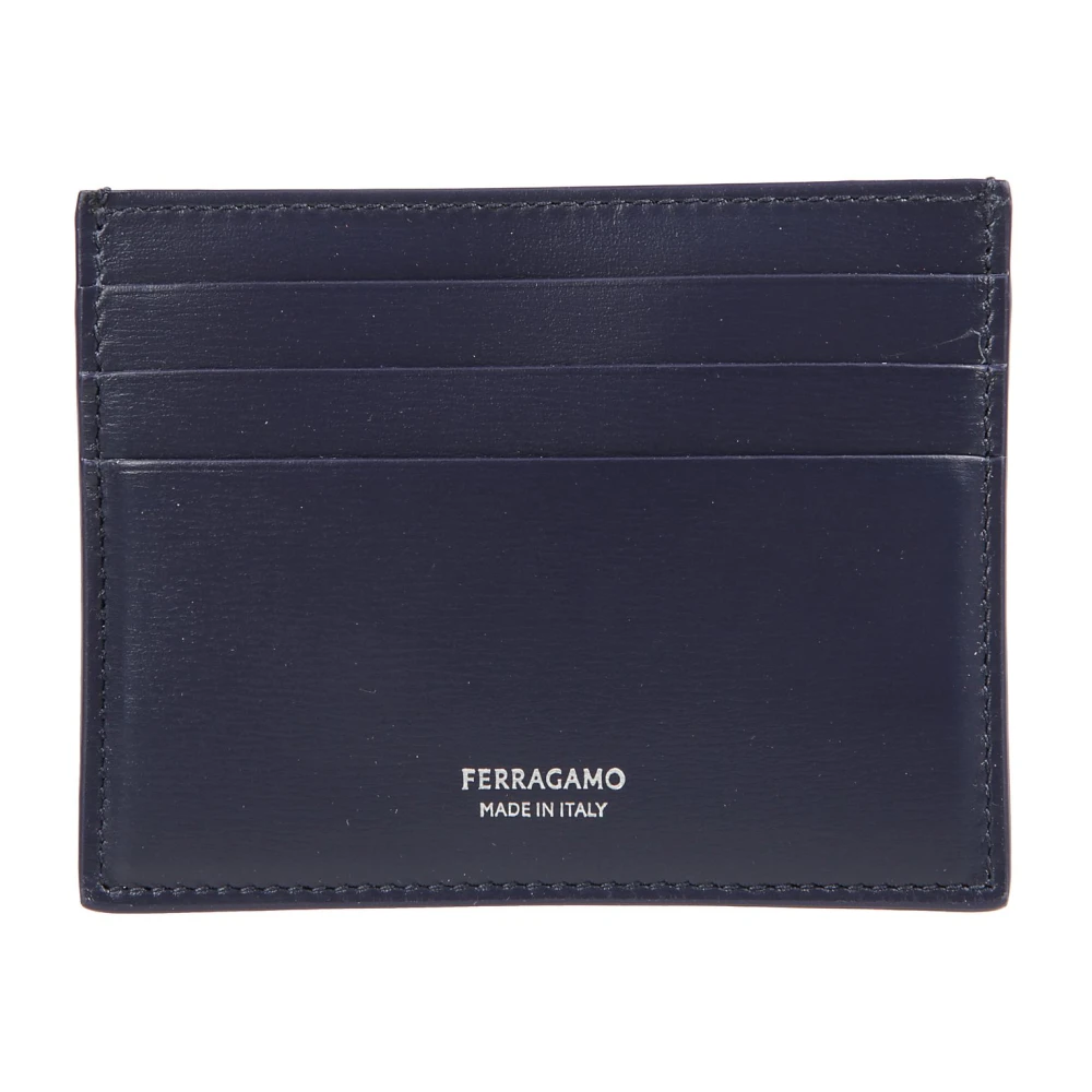 Ferragamo Men's Blue Stylish Leather Wallet For