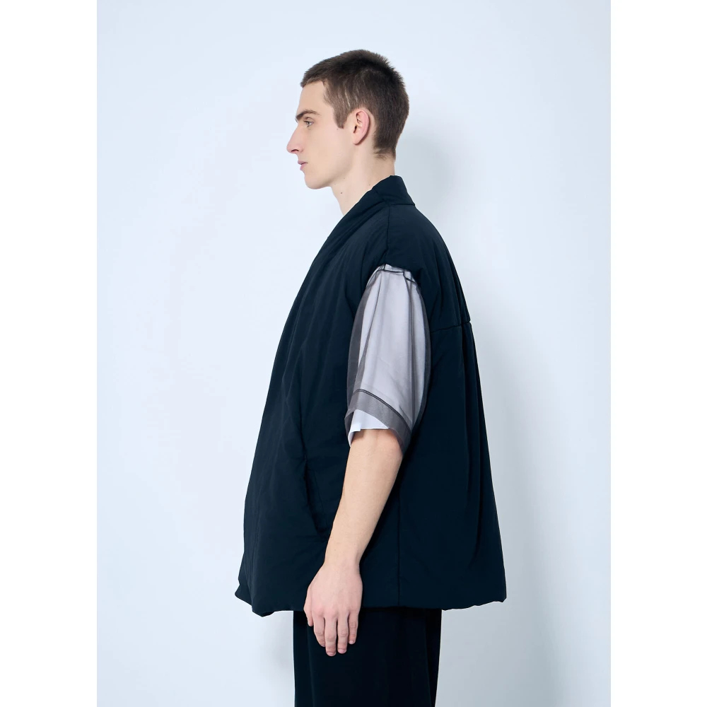 Dries Van Noten Gewatteerd Gaber Vest Blue Heren