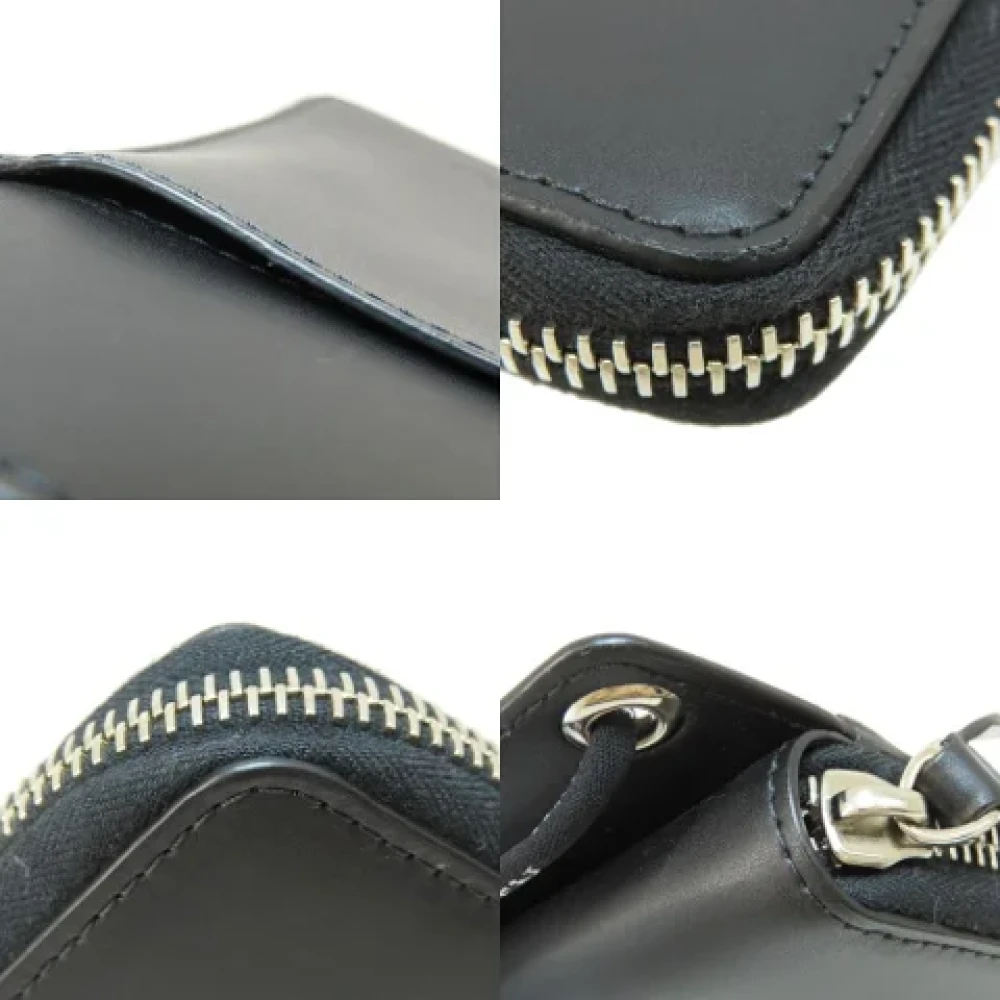 Valentino Vintage Pre-owned Leather wallets Black Dames