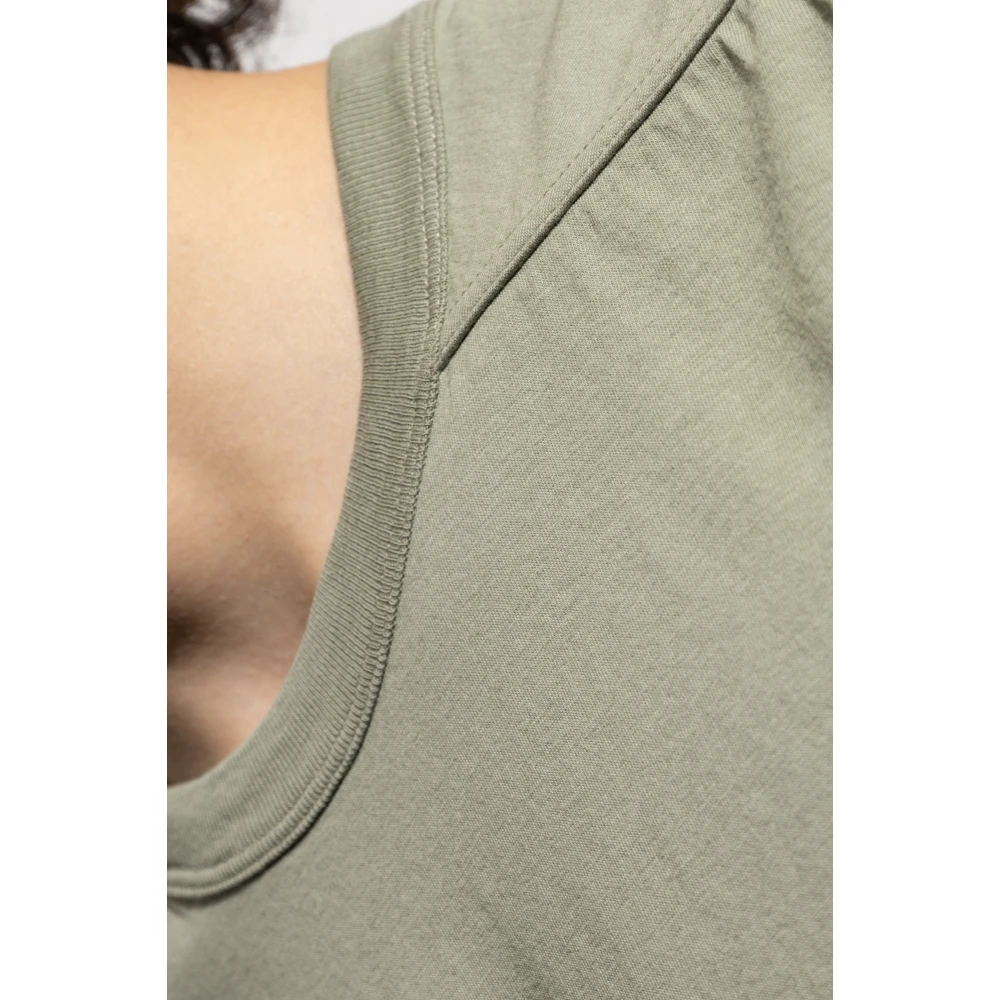 Rick Owens Level T-shirt Green Heren