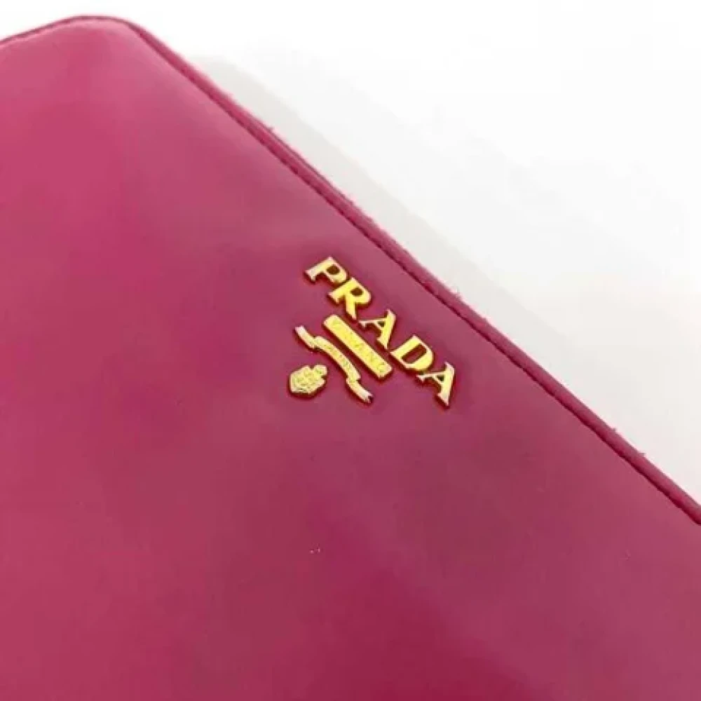 Prada Vintage Pre-owned Leather wallets Pink Dames