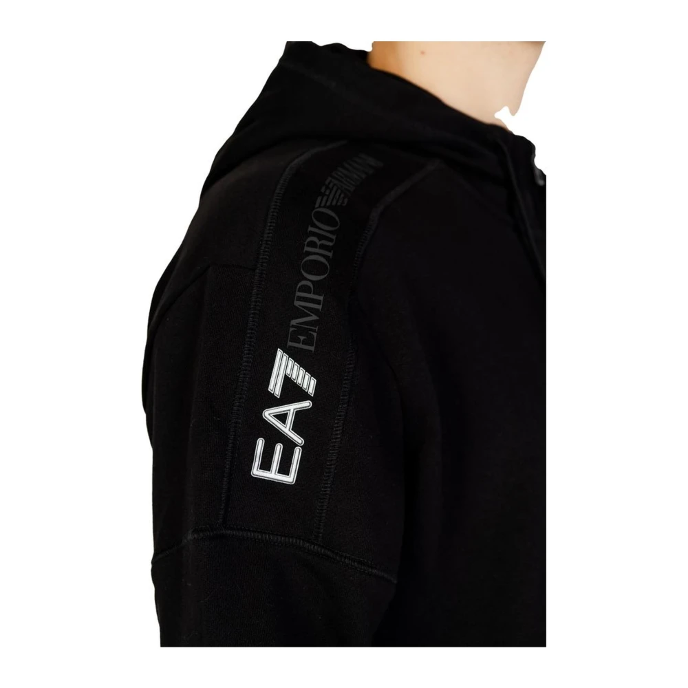 Emporio Armani EA7 Katoenmix Sweater Mannen Collectie Black Heren