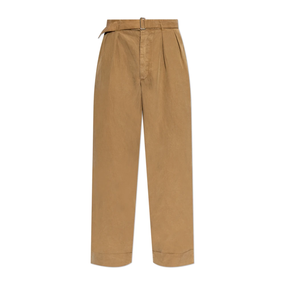 Officine Générale Broek met opgerolde pijpen Beige Heren