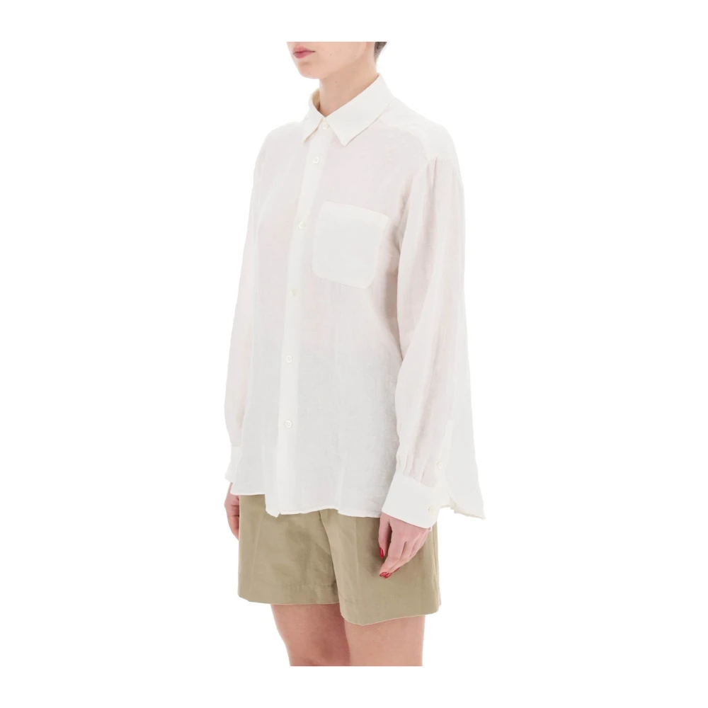A.p.c. Klassieke Witte Overhemd White Dames