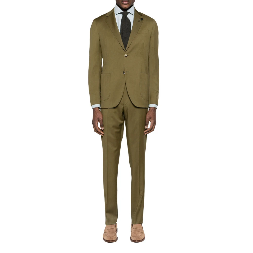 Lardini Wollen Pak Made in Italy Green Heren