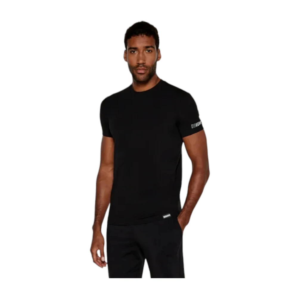 Dsquared2 Katoenmix T-Shirt Black Heren