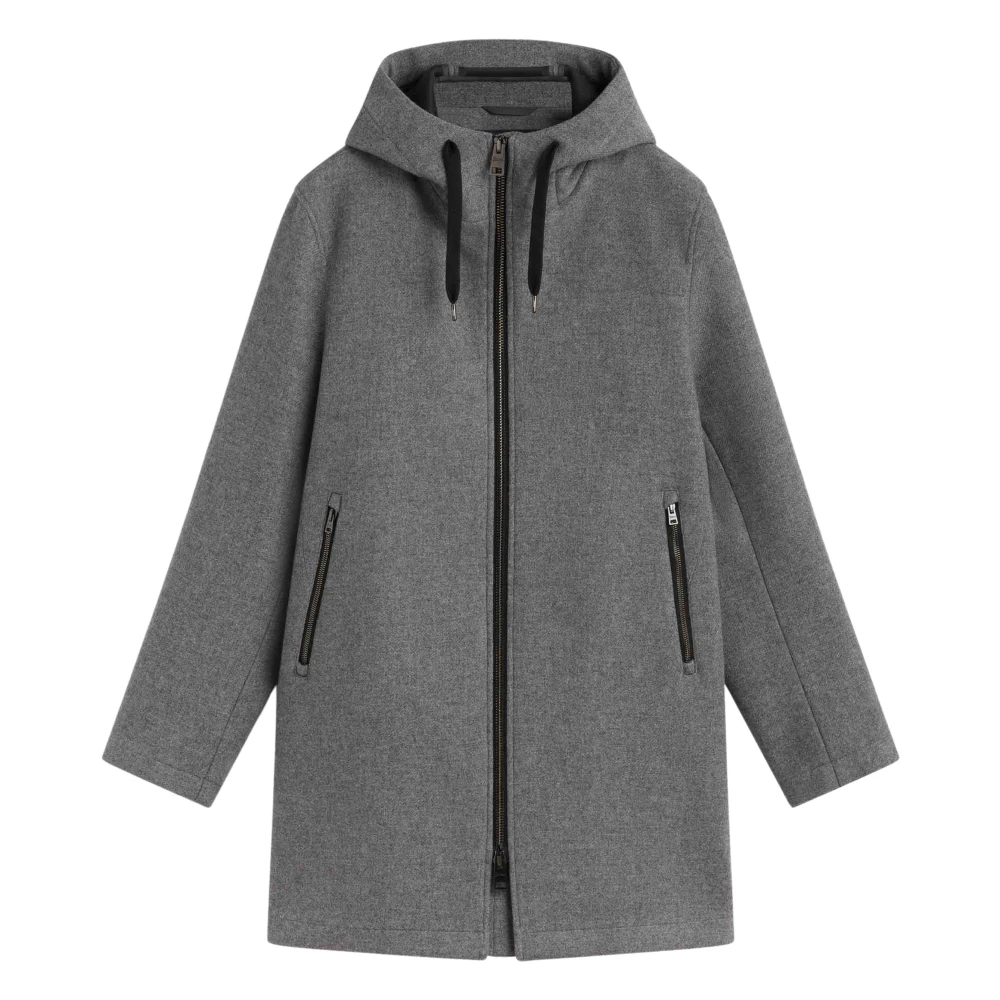 Herno Capuchon Trenchcoat Gray Heren