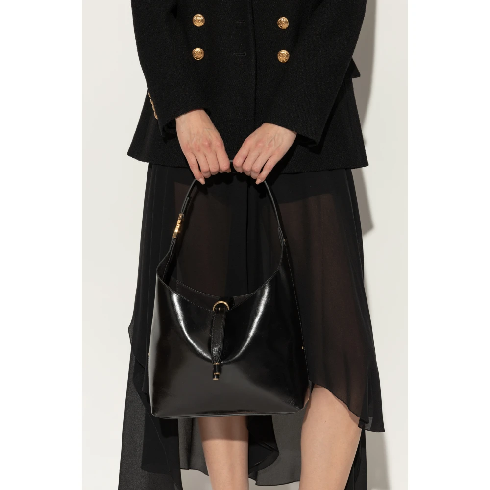 Chloé Marcie Hobo Kleine schoudertas Black Dames