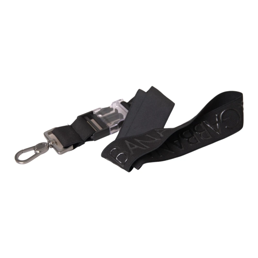 Dolce & Gabbana Zwarte Logo Print Schoudertas Black Dames