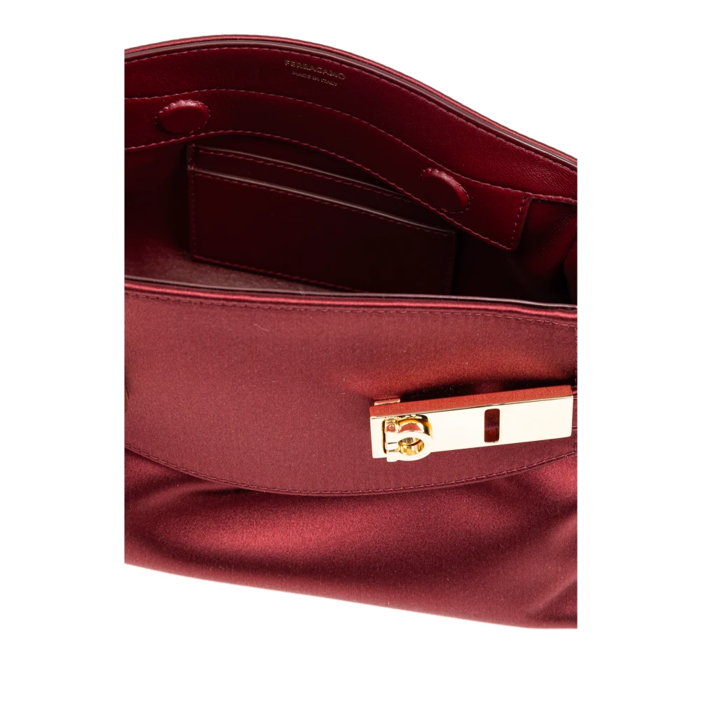 Salvatore Ferragamo Schoudertas Hug Red Dames