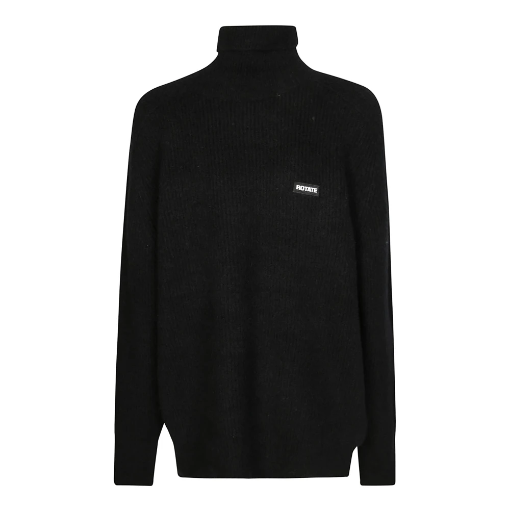 Rotate Birger Christensen Turtleneck Knitwear Black Dames