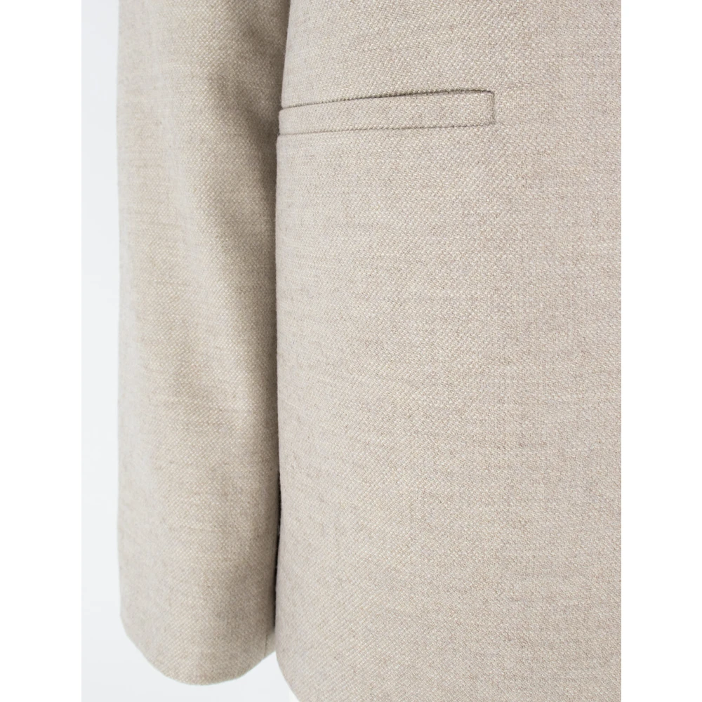 Antonelli Firenze Getailleerde enkele rij jas Beige Dames