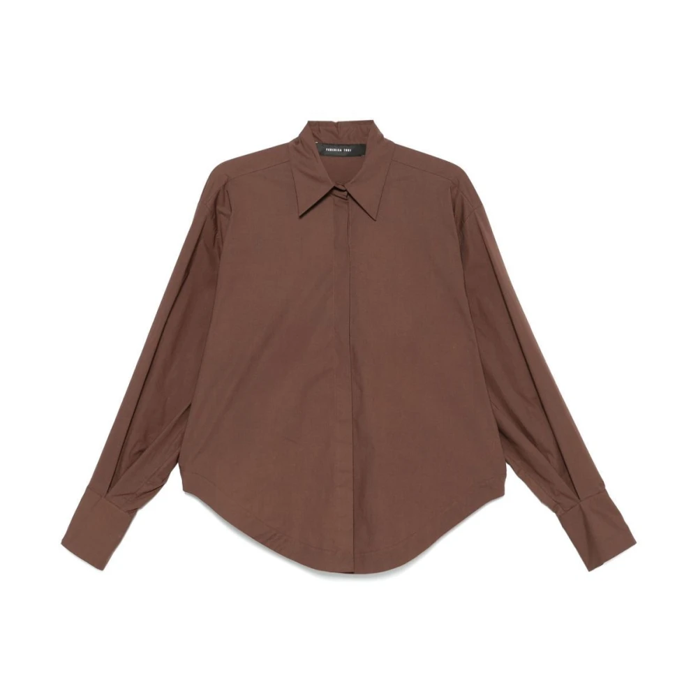 Federica Tosi Bruine Overhemd Collectie Brown Dames