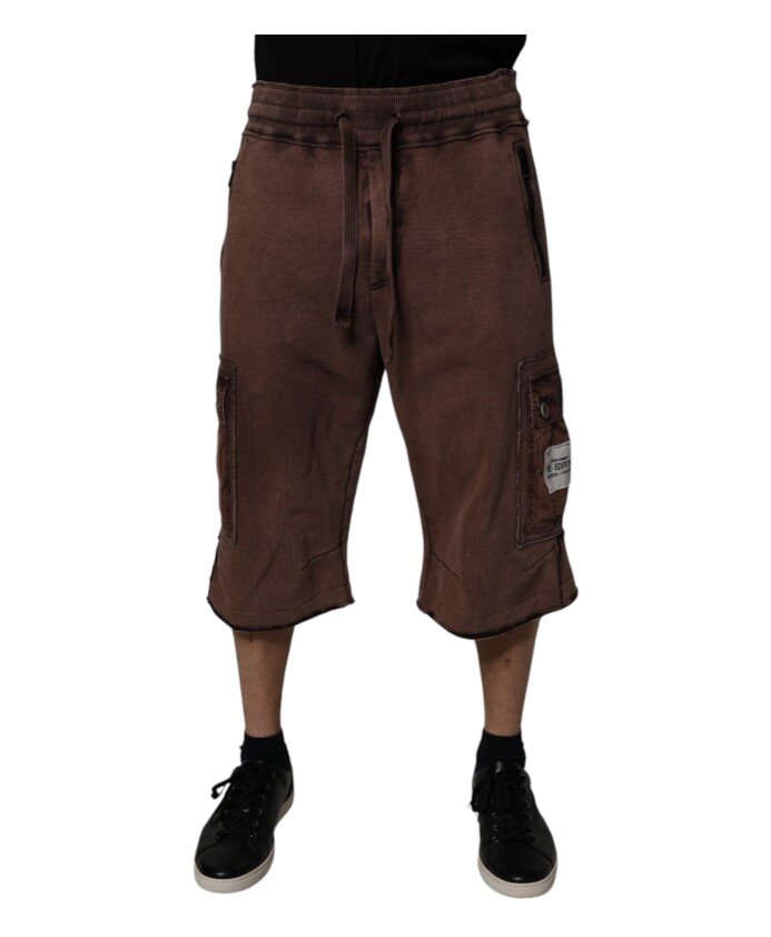 brown-cargo-bermuda-sweatshorts