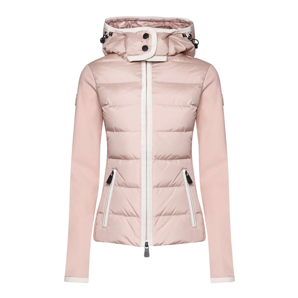 Moncler Zip Up Cardigan Sweaters Pink Dames