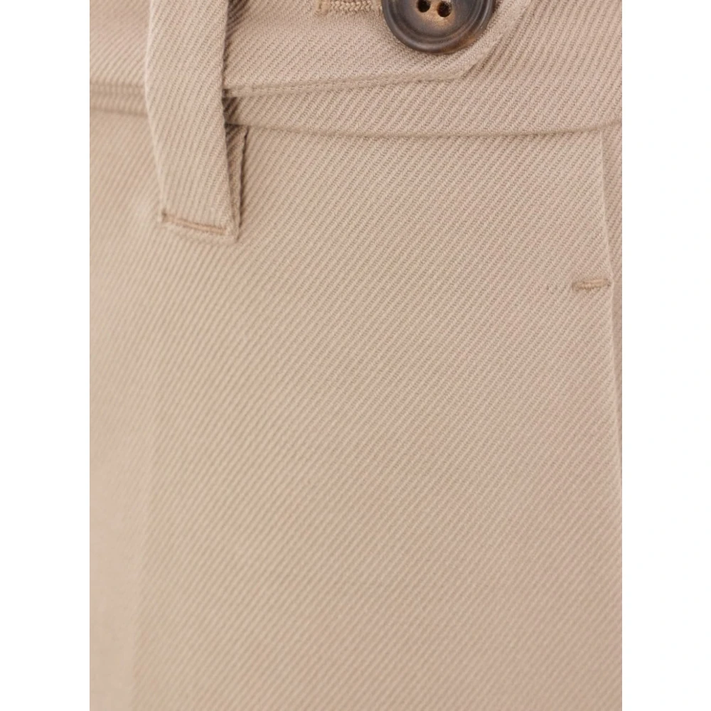 BRUNELLO CUCINELLI Beige Broek Aw24 Damesmode Beige Dames